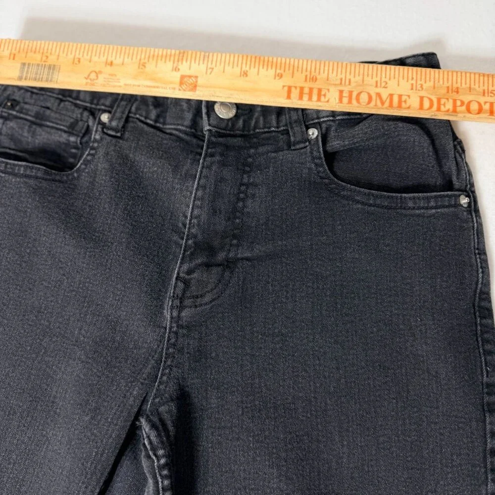 Calvin Klein Jeans Slim Straight Womens Size 16 Dark Wash Stretch Denim - Picture 7 of 14